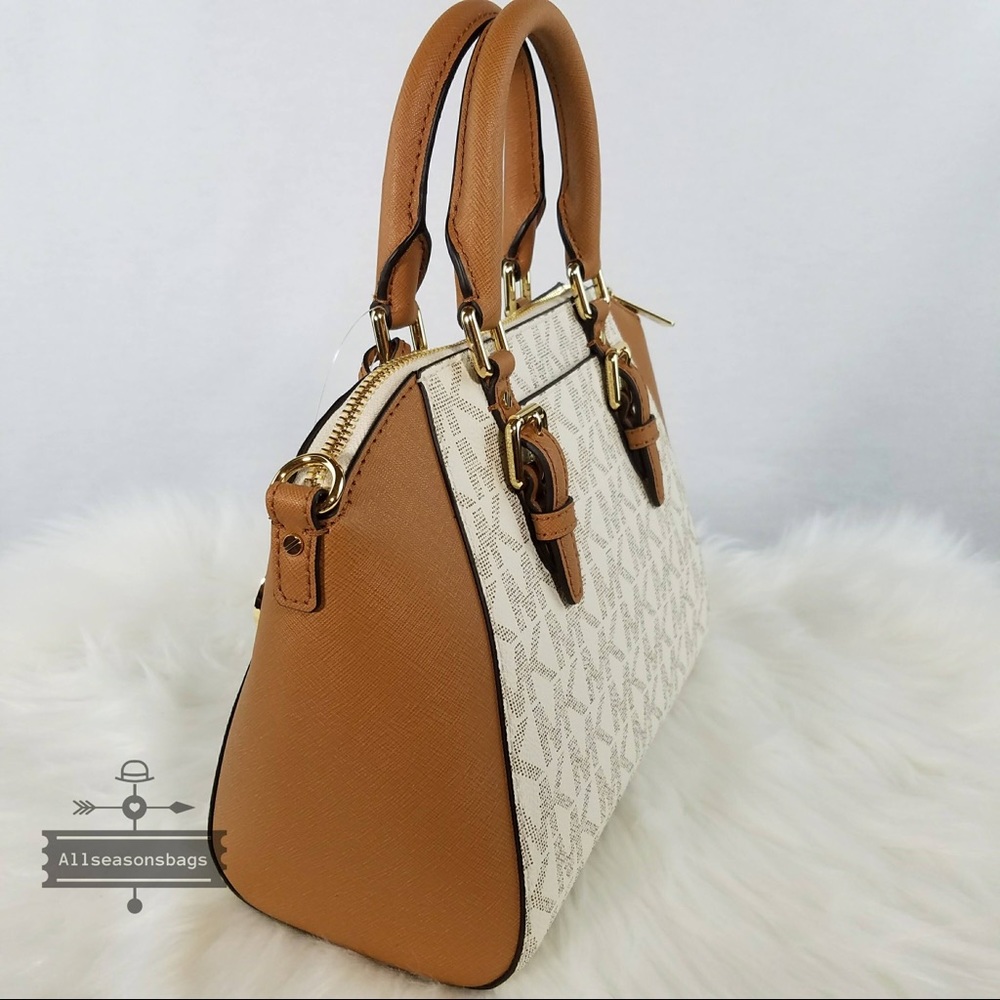 NWT Michael Kors Medium Ciara Satchel Acorn Bag - Picture 4 of 8
